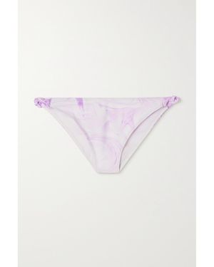 Ganni Bedrucktes Bikini-Höschen - Pink