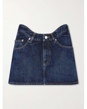 Jean Paul Gaultier Denim Mini Skirt - Blue