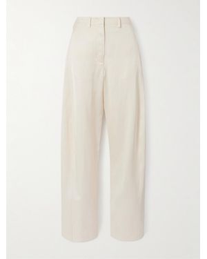 Magda Butrym Stretch-Cotton Wide-Leg Trousers - White
