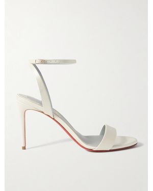Christian Louboutin Loubigirl 85 Sandalen Aus Satin - Weiß