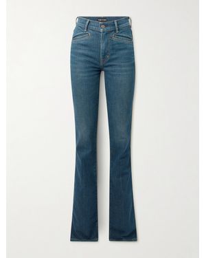 Tom Ford Halbhohe Schlagjeans - Blau