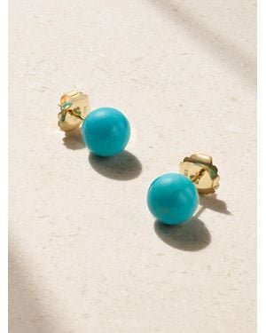 Irene Neuwirth Large Gumball Ohrstecker Aus 18 Karat Mit Türkisen - Blau