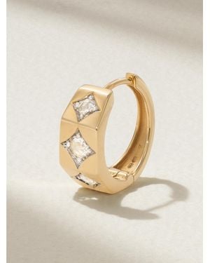 Marie Lichtenberg Ecrou Medium 18-Karat Diamond Single Hoop Earring - Natural