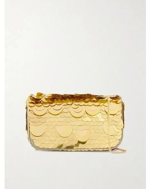 Rabanne Sparkle Mini Sequin-Embellished Shoulder Bag - Metallic