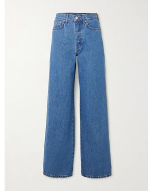 St. Agni High-Rise Wide-Leg Organic Jeans - Blue