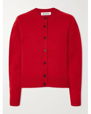 Rohe Merino Wool-Blend Cardigan - Red