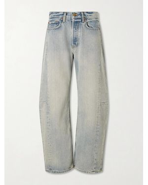 B Sides Slim Lasso High-Rise Wide-Leg Jeans - Grey