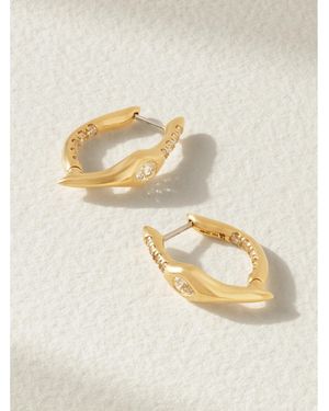 UNIFORM OBJECT Mini Axle 18-Karat Diamond Earrings - Natural