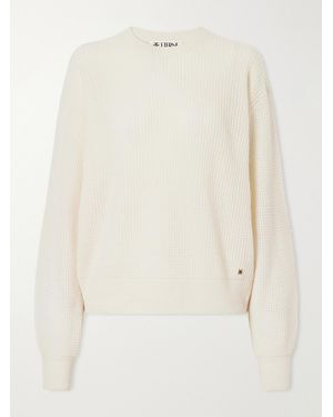 ÉTERNE Brock Waffle-Knit Cashmere Jumper - Natural