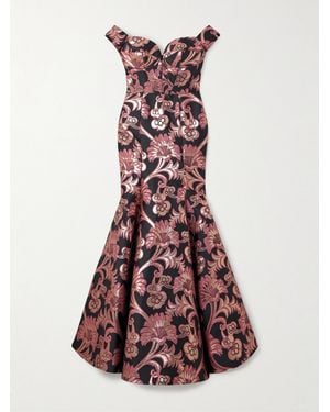 Etro Long Jacquard Dress - Red