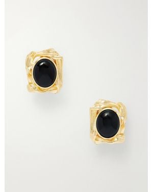 Completedworks Plated And Resin Earrings - Metallic