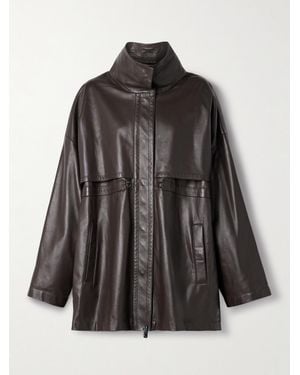 The Row Herbie Jacke Aus Leder - Schwarz