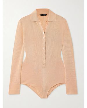 Tom Ford Jersey Bodysuit - Natural