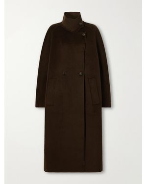 Lisa Yang Button Wool And Cashmere-Blend Coat - Black