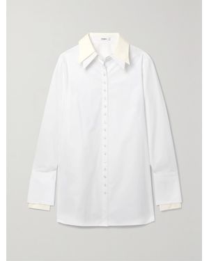 Interior The Nuno Layered Cotton-Poplin Shirt - White
