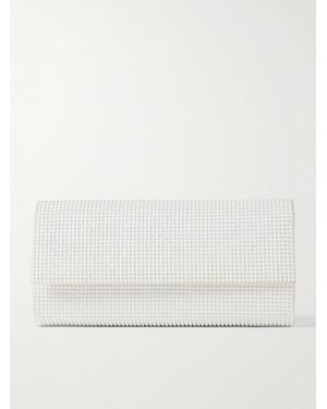 Judith Leiber Perry Clutch Aus Satin Mit Kunstperlen - Natur