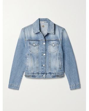 Stella McCartney Net Sustain Iconic Jeansjacke Mit Ketten - Blau