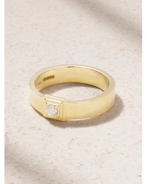 STONE AND STRAND Bague En Or 10 Carats (416/1000) Et Diamant Beekman - Neutre