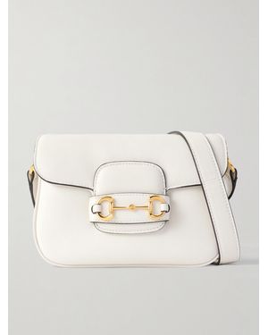 Gucci Horsebit 1955 Leather Shoulder Bag - Natural