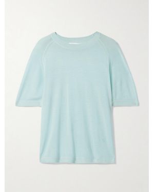 Maria McManus Oversized Cashmere T-Shirt - Blue