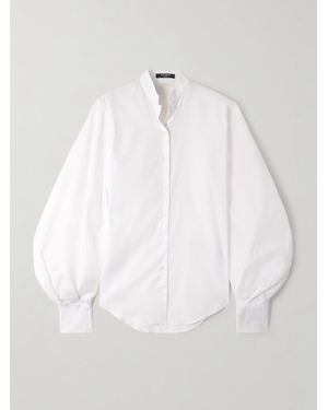 Balmain Hemd Aus Baumwollpopeline - Weiß