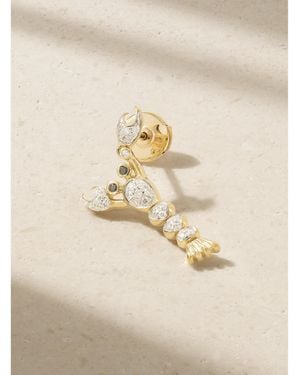 Yvonne Léon Ohrring Aus 9 Karat Mit Diamanten - Mettallic