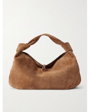 Gabriela Hearst Antonia Small Suede Shoulder Bag - Brown