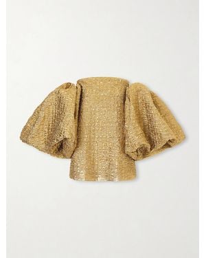 Dima Ayad Cloqué Blouse - Natural
