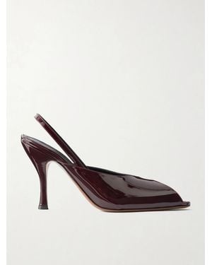 Neous Culumba 80 Patent Leather Court Shoes - Brown