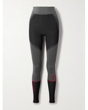Moncler Stretch-Knit Leggings - Grey