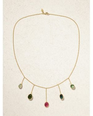Pippa Small Iris 18-Karat Tourmaline Necklace - Natural