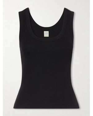 Flore Flore Hillie Organic Cotton-Jersey Tank Top - Black