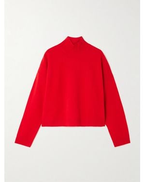 Leset Jesse Wool Mock Neck Sweater - Rot