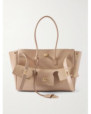 Balenciaga Bel Air Medium Leather Tote - Natural