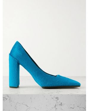 Alaïa 90 Pumps Aus Kalbshaar - Blau
