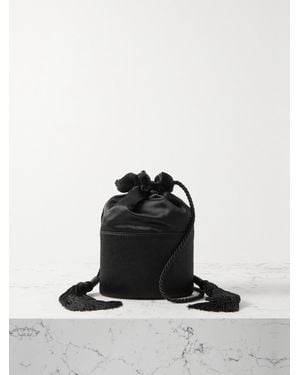 Hunting Season Lola Satin Shoulder Bag - Black