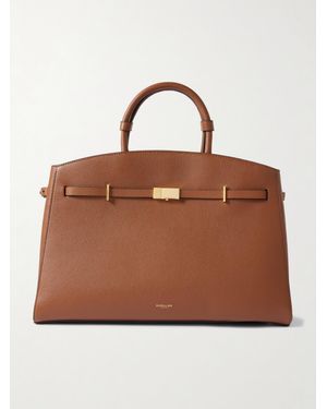 DeMellier London The Hudson Small Textured-Leather Tote - Brown