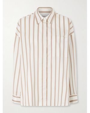 Twp Something Borrowed Striped Cotton-Poplin Shirt - Natural