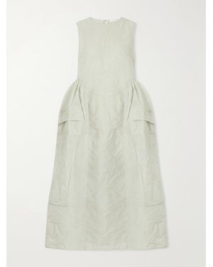 Cecilie Bahnsen Cbduana Papillon Matelassé Maxi Dress - White