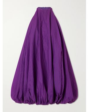Alaïa Balloon Woven Dress - Purple