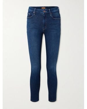Mother Looker High-Rise Skinny Jeans - Blue