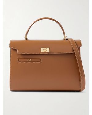 Anya Hindmarch Mortimer Schultertasche Aus Leder - Braun