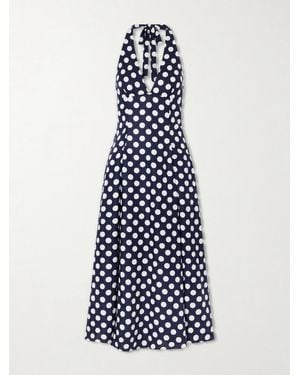 sleeve in dress Organic Cotton Puff Sleeve Dress – Royal Blue Staghorn Print (Hand Block Printed, Ethical & Sustainable) LARGE main image 0