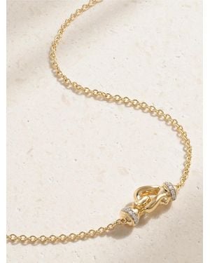 David Yurman Cable Collectibles Petite Buckle 18-Karat Diamond Necklace - Natural