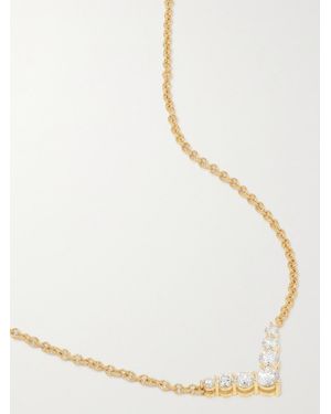 Melissa Kaye Aria V Mini 18-Karat Diamond Necklace - Natural