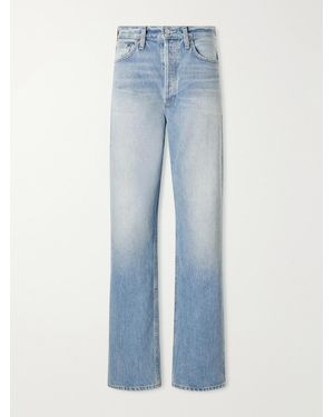 Agolde Kelly High-Rise Straight-Leg Jeans - Blue