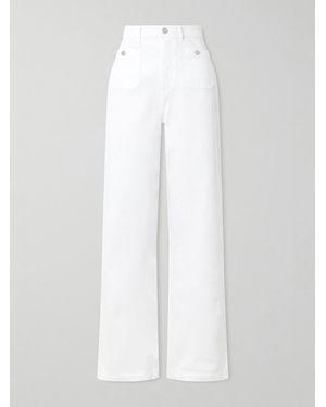 Ralph Lauren Dylon High-Rise Straight-Leg Jeans - White