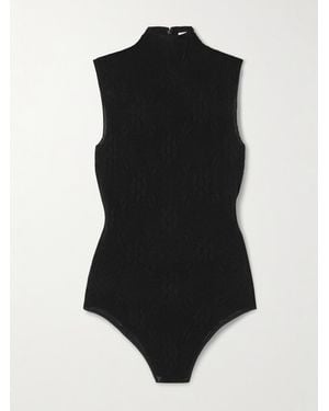 Victoria Beckham Body Aus Stretch-Spitze - Schwarz