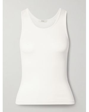 FFORME Pari Stretch-Silk Jersey Tank - White