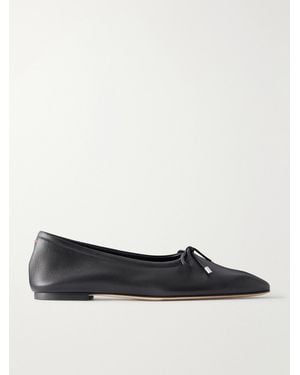 Aeyde Nomi Leather Ballet Flats - White